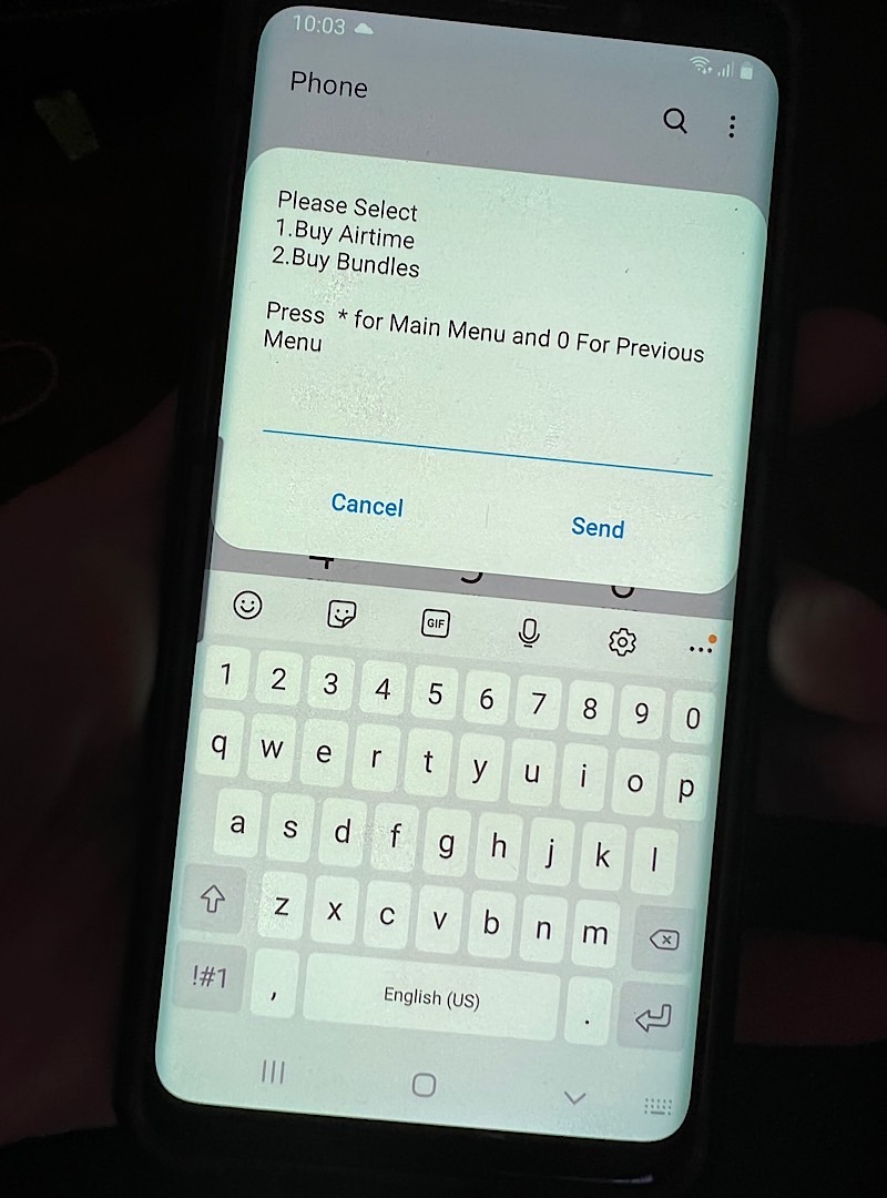 Topping up my phone with EcoCash