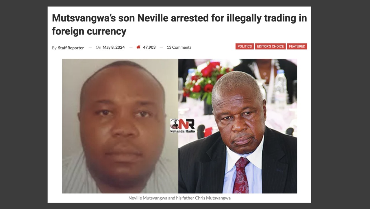 Arrest of money exchangers in Zimbabwe